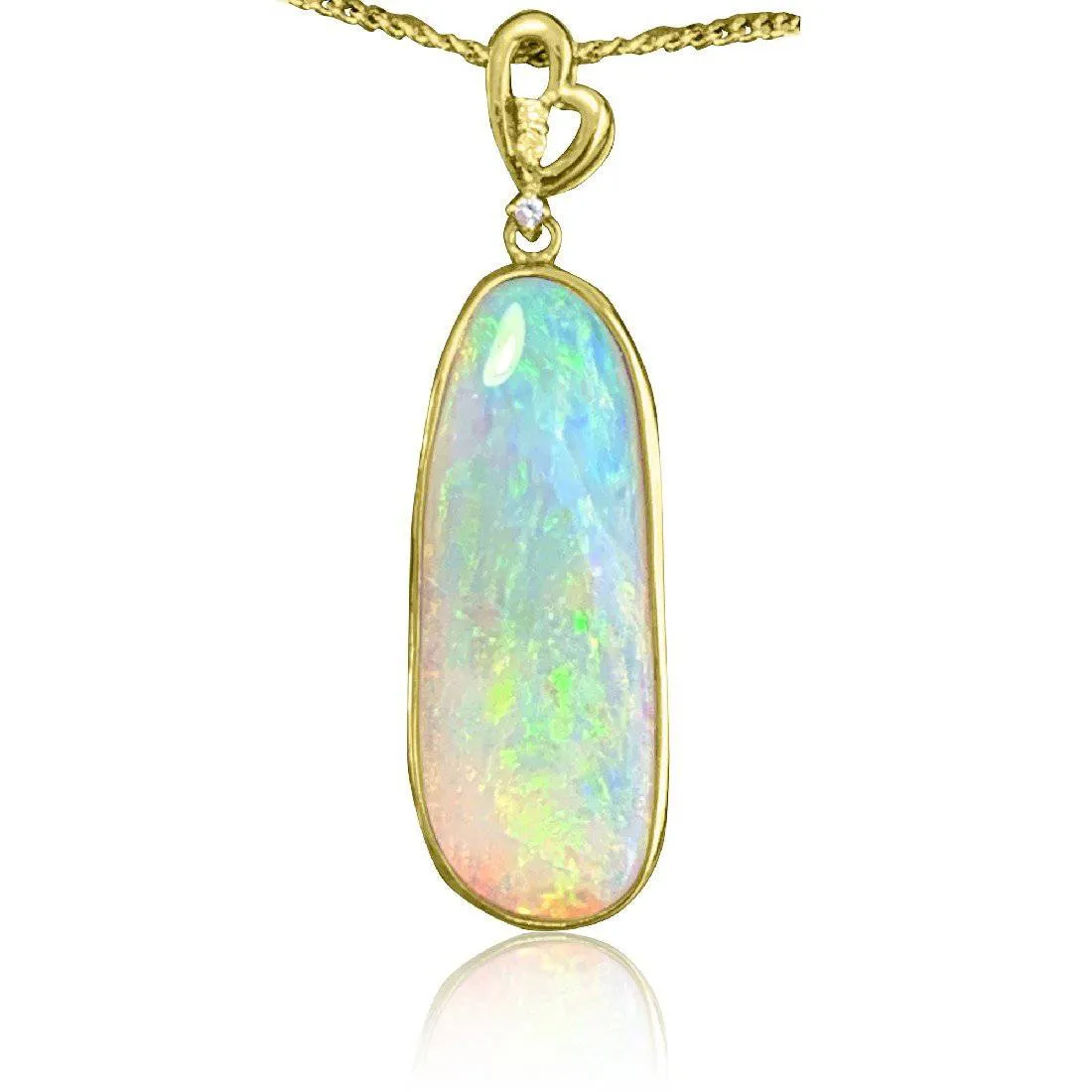 14kt Yellow Gold Opal pendant