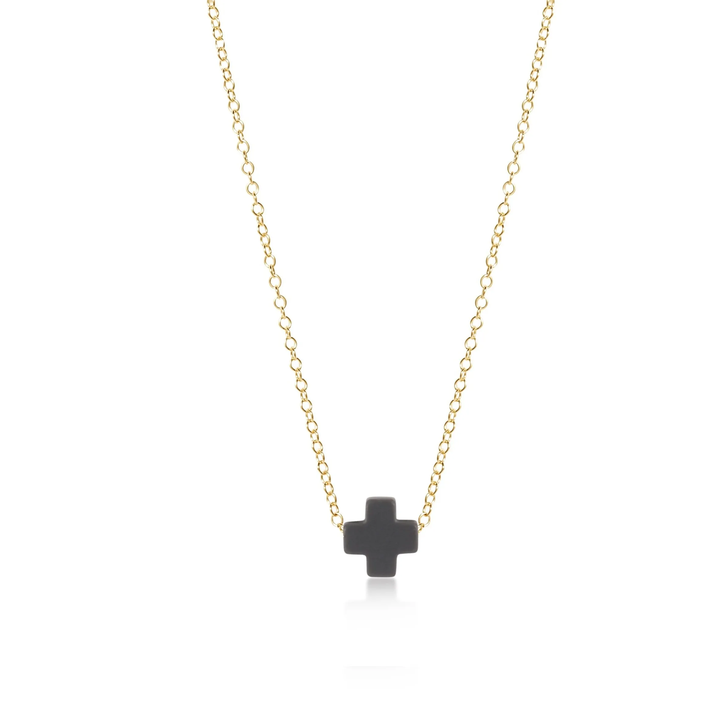 16" Necklace Gold - Signature Cross