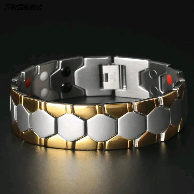 3 in 1 Men Women Detachable Magnetic Health Bracelet Energy Therapy Bracelet Helps Sleep Weight Loss Fat Burning Magnet Jewelry