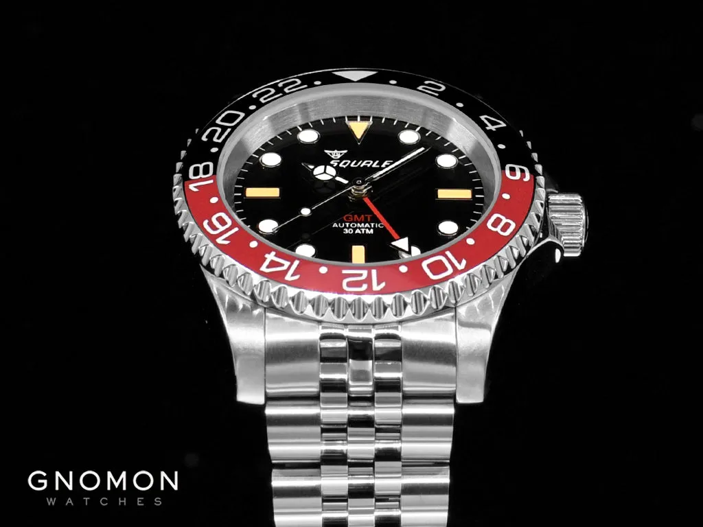 30 ATMOS Black/Red Vintage GMT Ceramica - 40mm - Jubilee