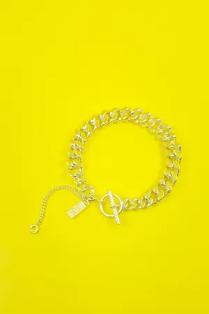 .925 Silver Spliced Link Bracelet