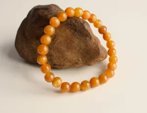 Amber Beads Stretchable Bracelet