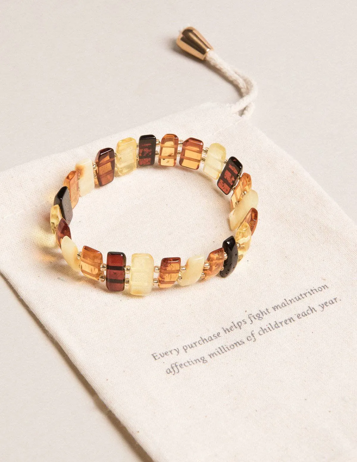 Amber Tri-Color Bracelet