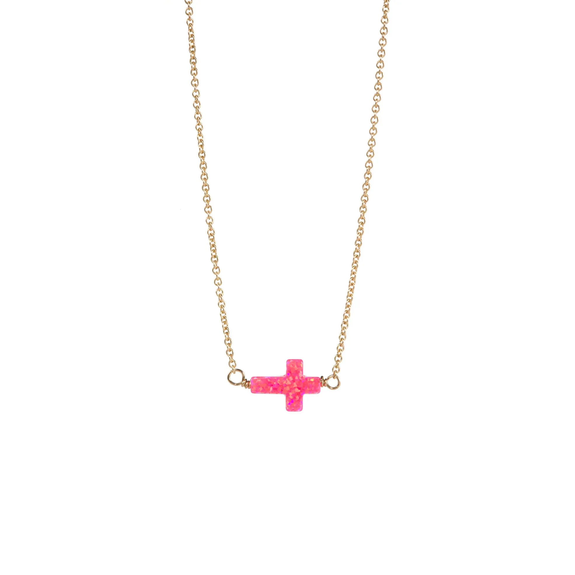 bara boheme | Small "CROSS" Opal Choker