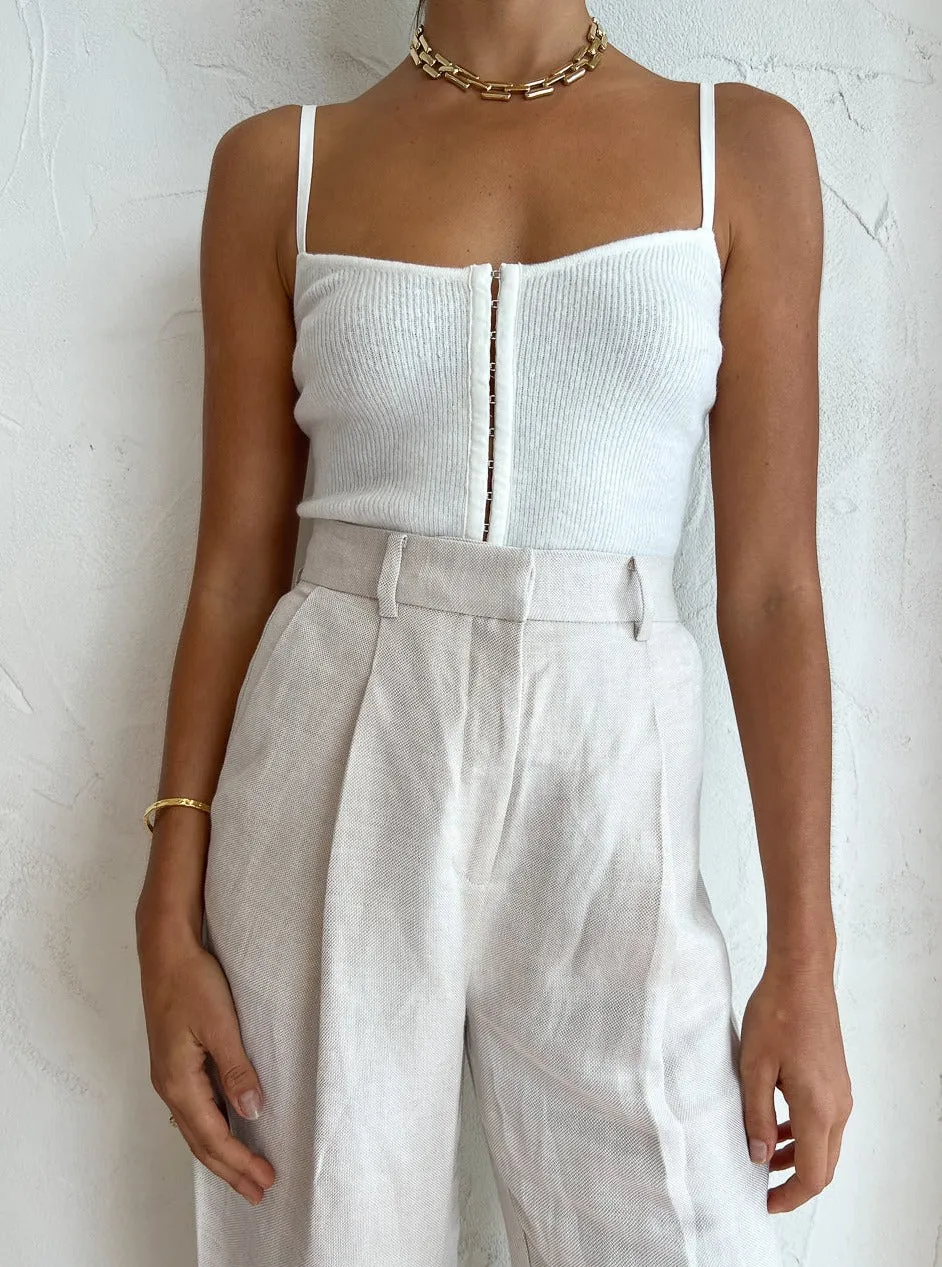 Bec and Bridge Jacinta Knit Tank in Ivory