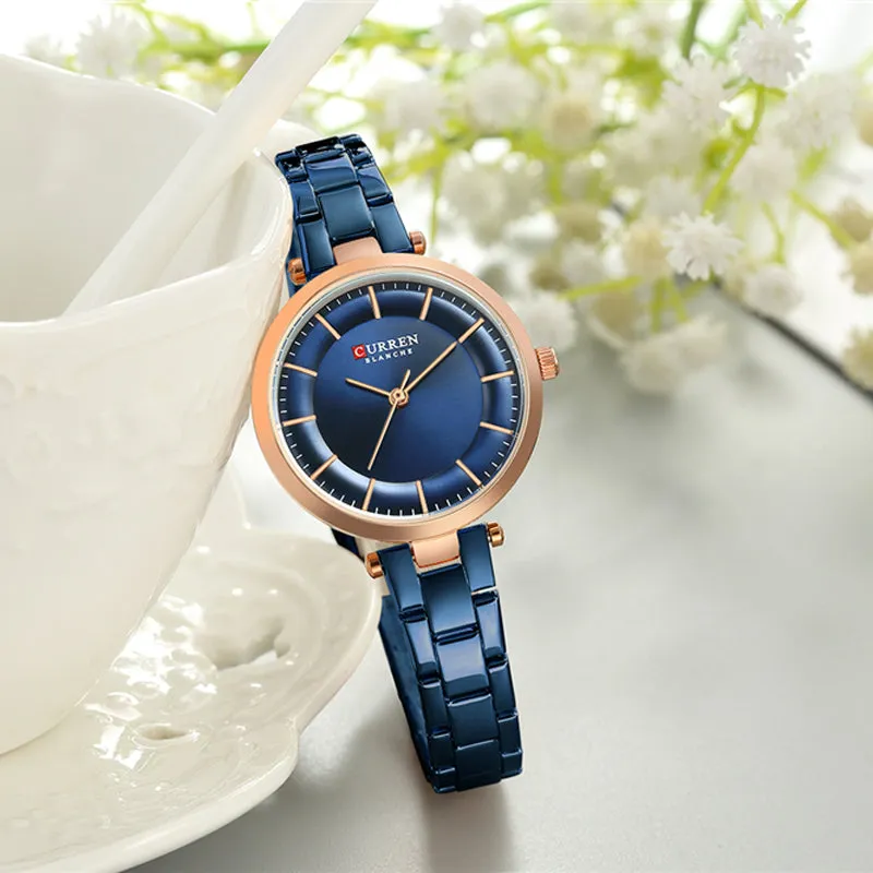 Blue Bracelet. Classy Fashion Wrist Watch