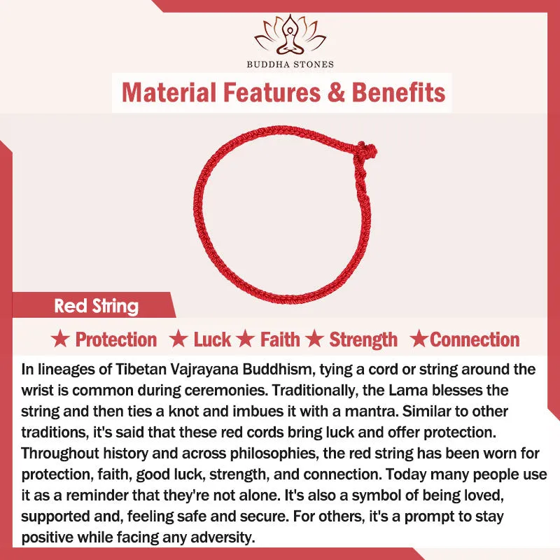 Buddha Stones 925 Sterling Silver Handmade Chinese Zodiac Natal Buddha Luck Protection Braided String Bracelet