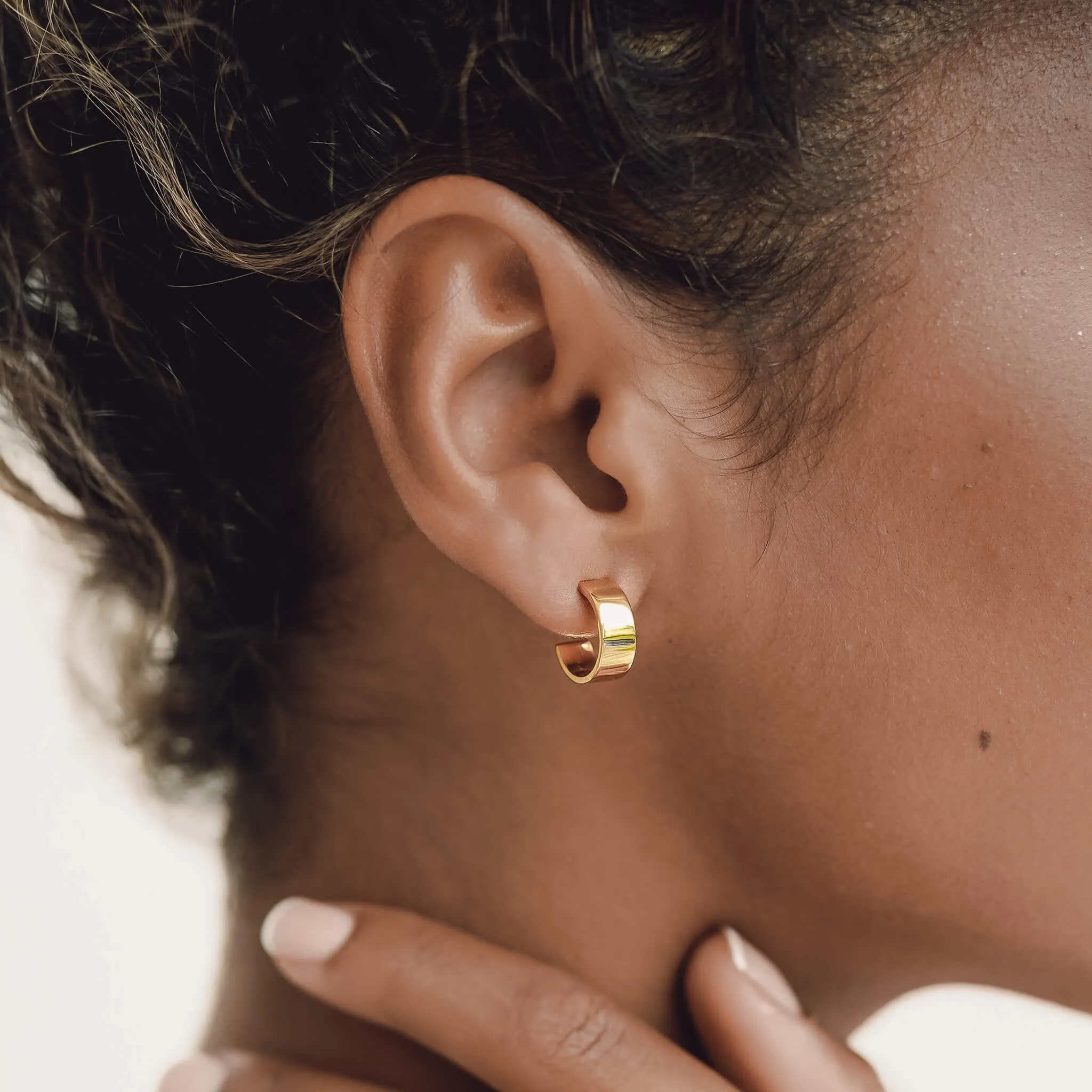 Chunky Gold Hoop Earrings - Sissel