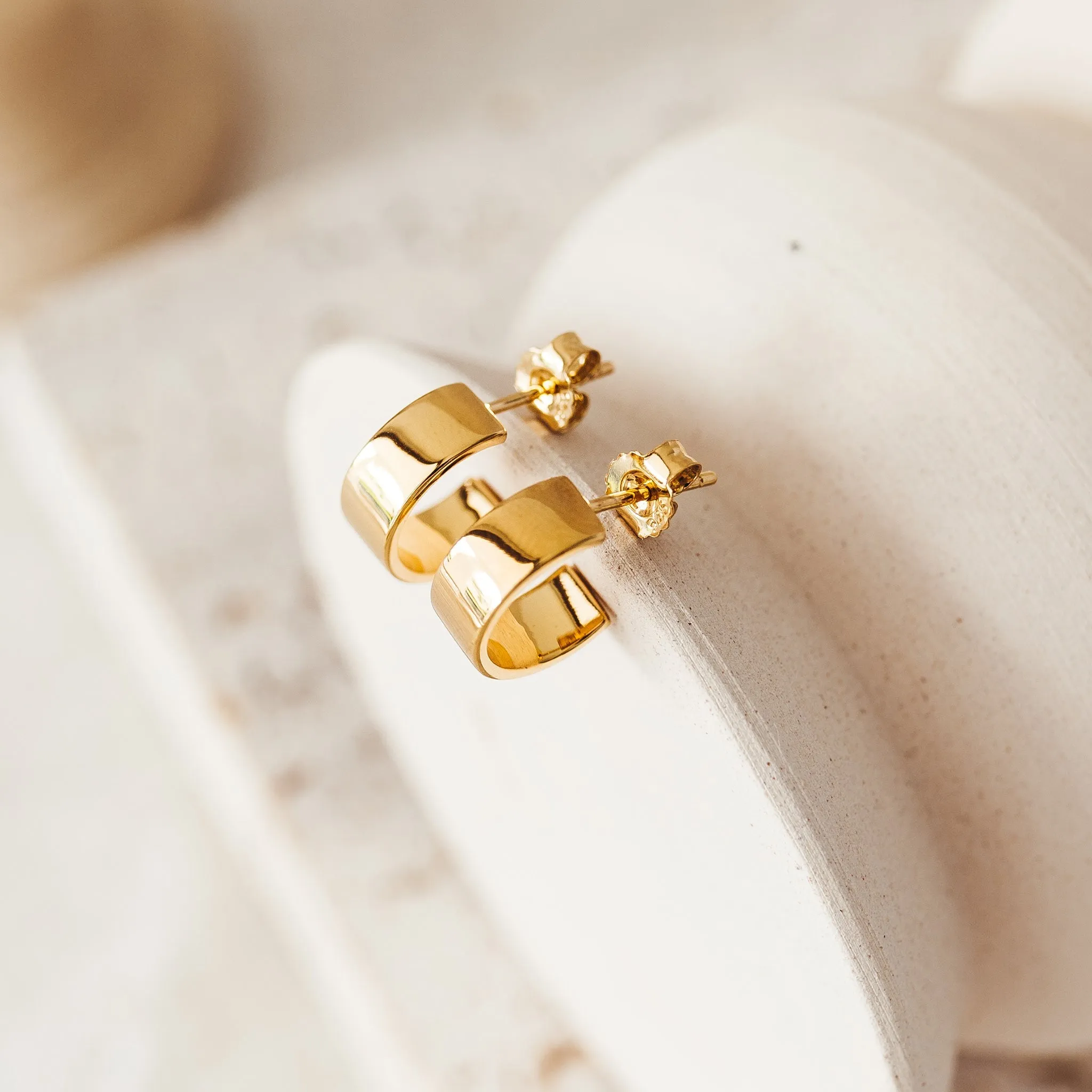 Chunky Gold Hoop Earrings - Sissel