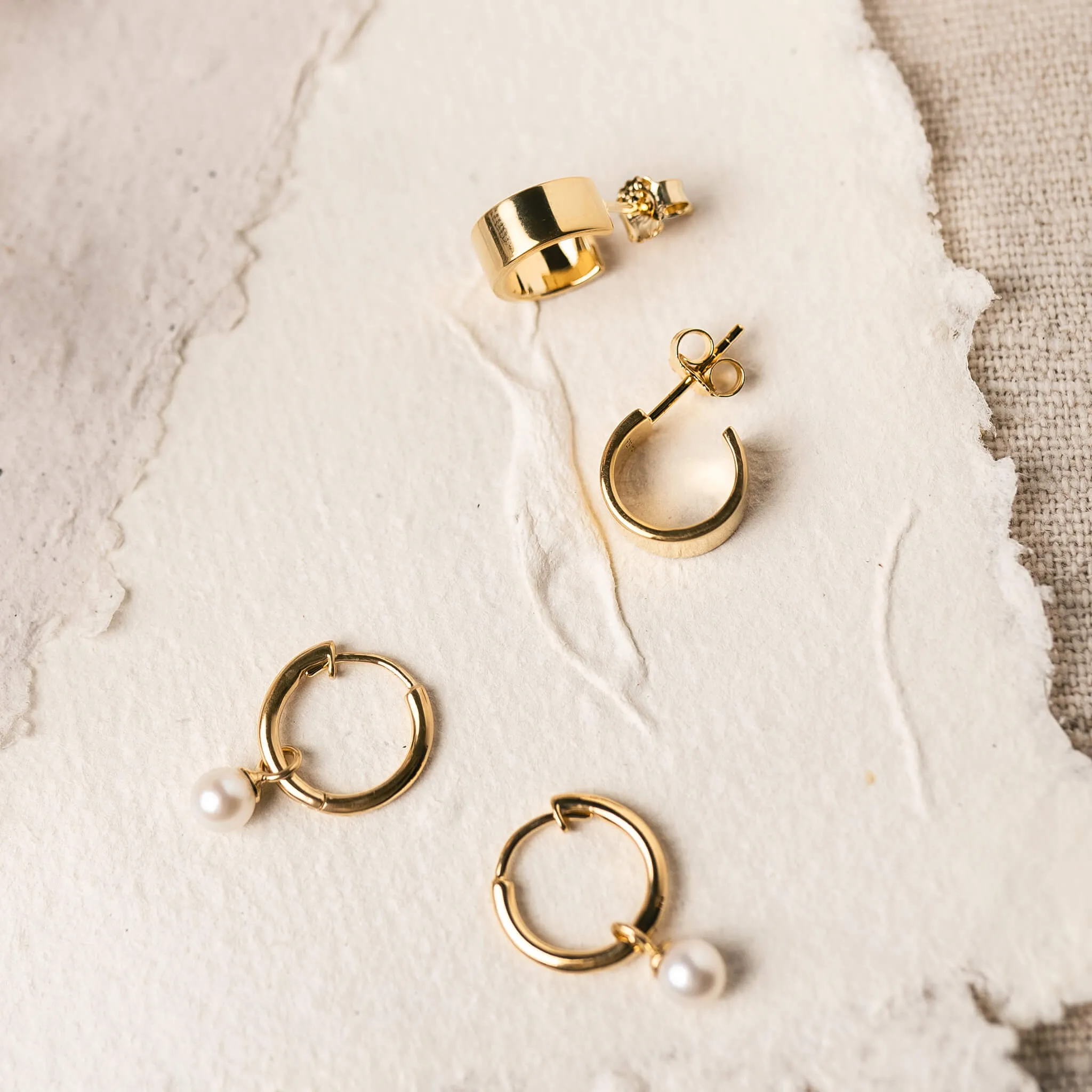 Chunky Gold Hoop Earrings - Sissel