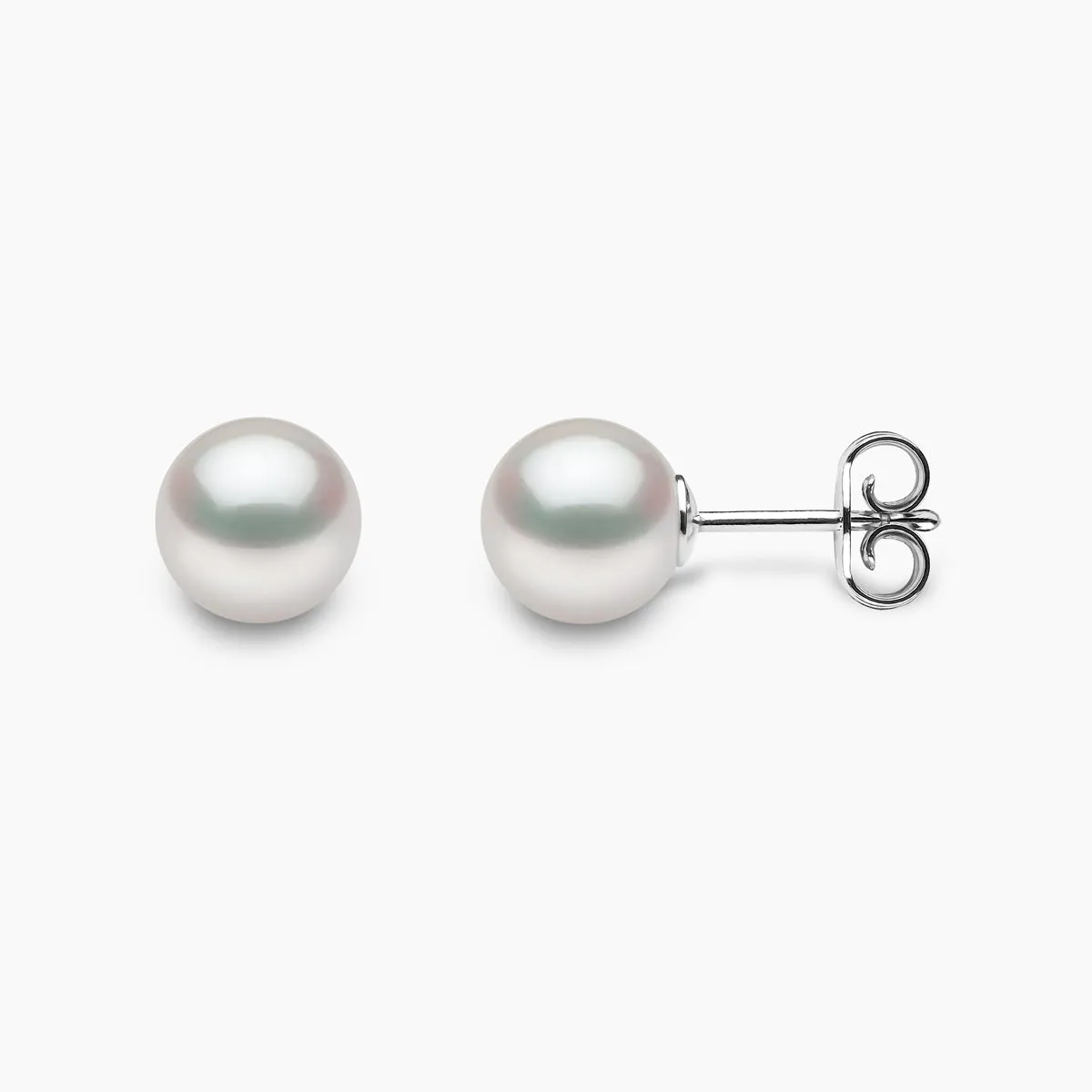 Classic 18K Gold AAA Akoya Pearl Stud Earrings