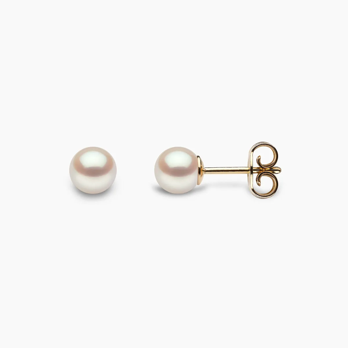 Classic 18K Gold AAA Akoya Pearl Stud Earrings