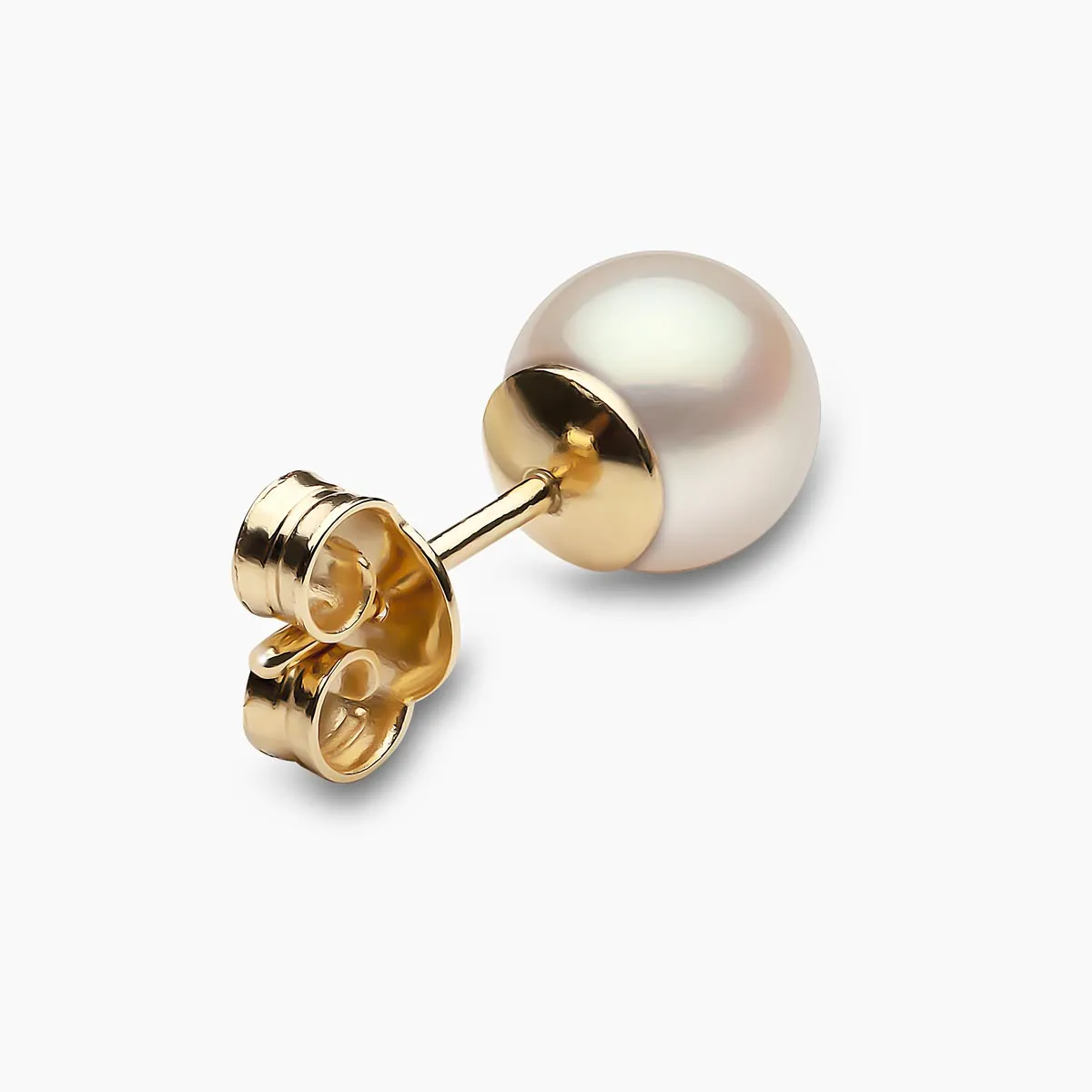 Classic 18K Gold AAA Akoya Pearl Stud Earrings