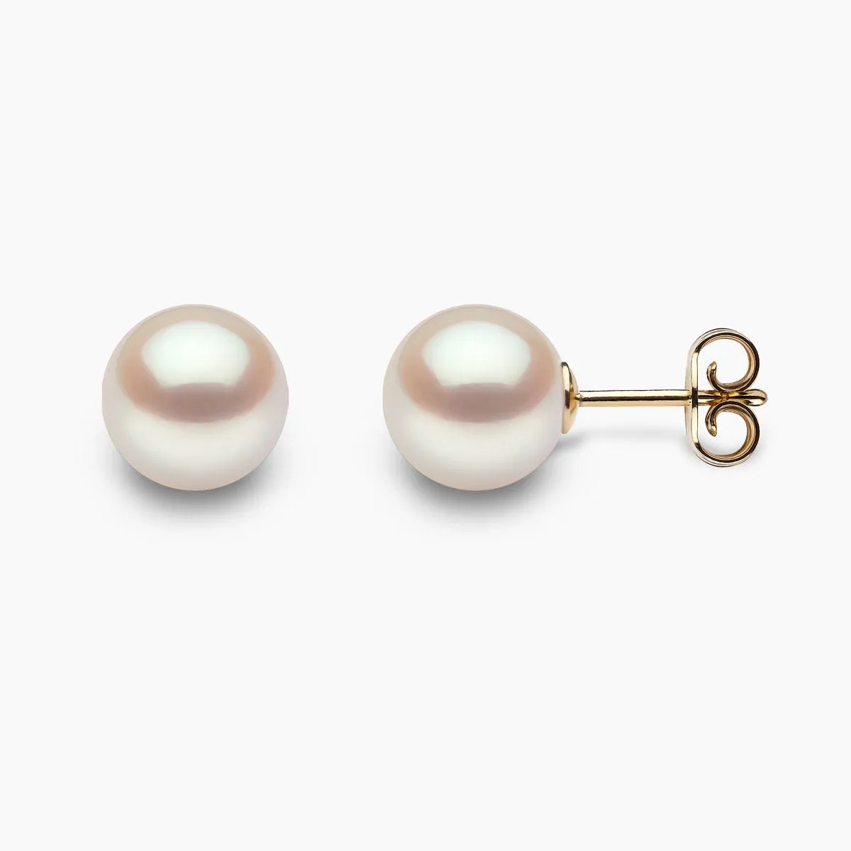 Classic 18K Gold AAA Akoya Pearl Stud Earrings