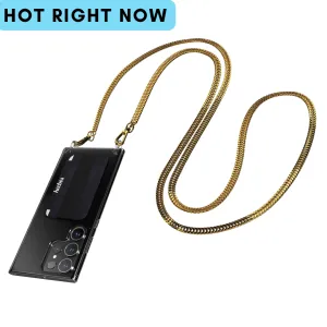 Crossbody Phone Case for Samsung - Royal (Gold Chain)