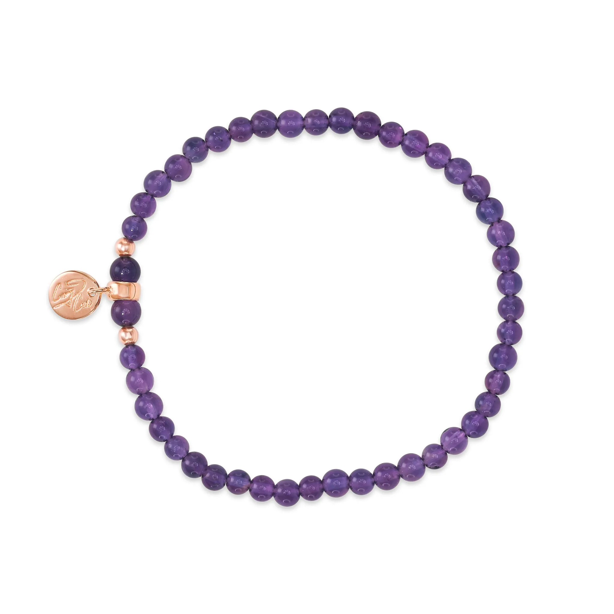 Crown Chakra Deep Amethyst Signature Stretch Bracelet