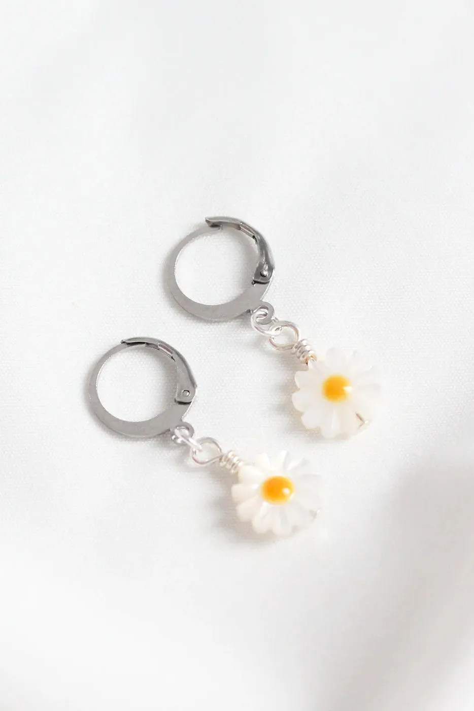 Daisy Hoop Earrings