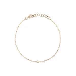 Dee Dee Bezel Baguette Chain Bracelet