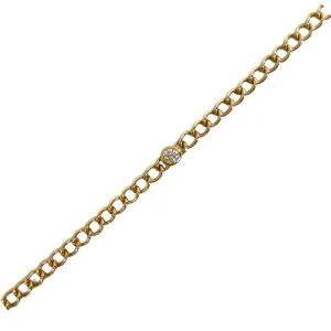 Diamond Curb Chain Bracelet