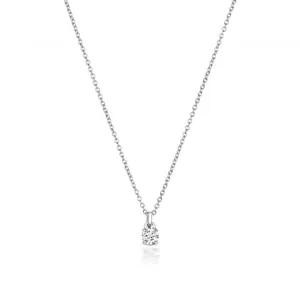 Diamond Jewellery 18CT White Gold Diamond Necklace NDQ150W