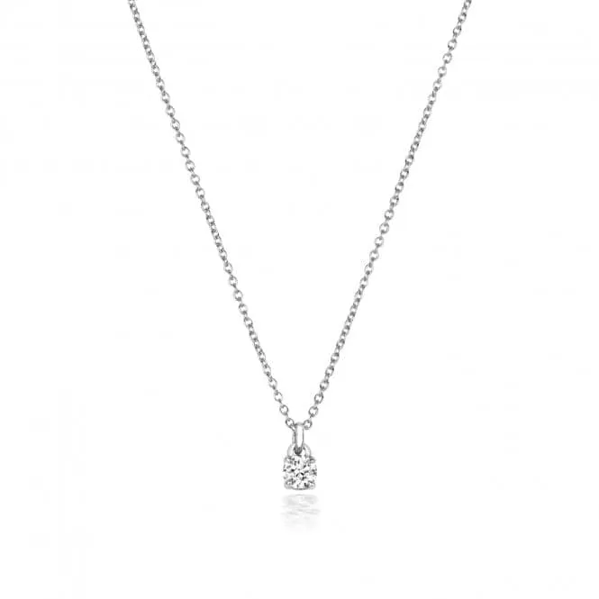 Diamond Jewellery 18CT White Gold Diamond Necklace NDQ150W