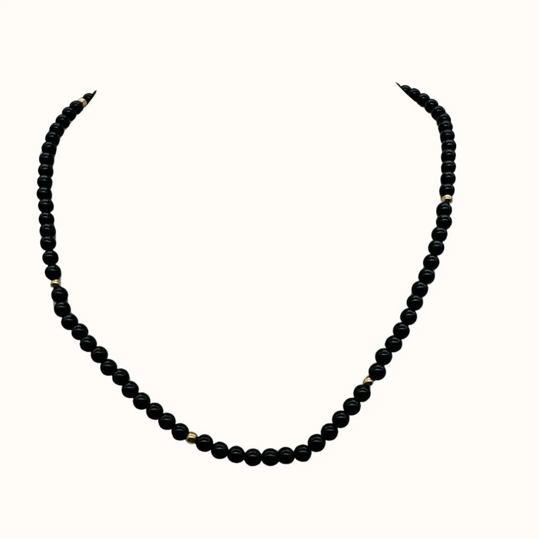 Ettika Onyx Bead Necklace