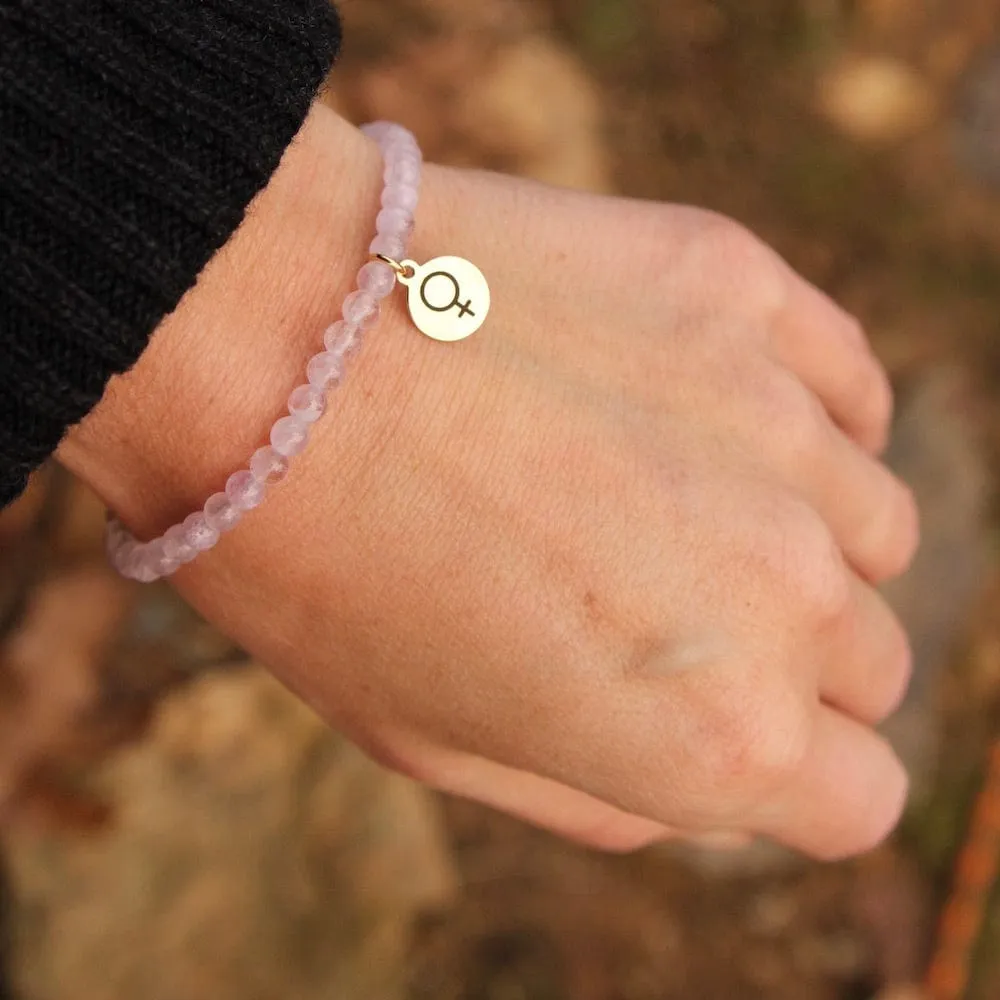 Girl Power ~ Stretchy Lilac Amethyst Bracelet