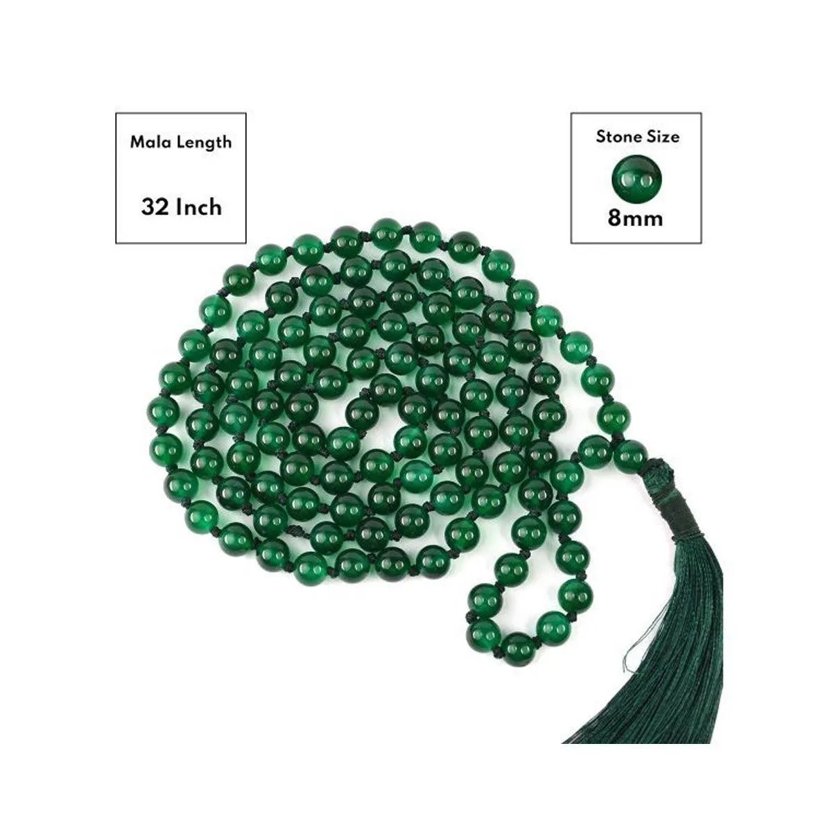 Green Onyx Beads Mala