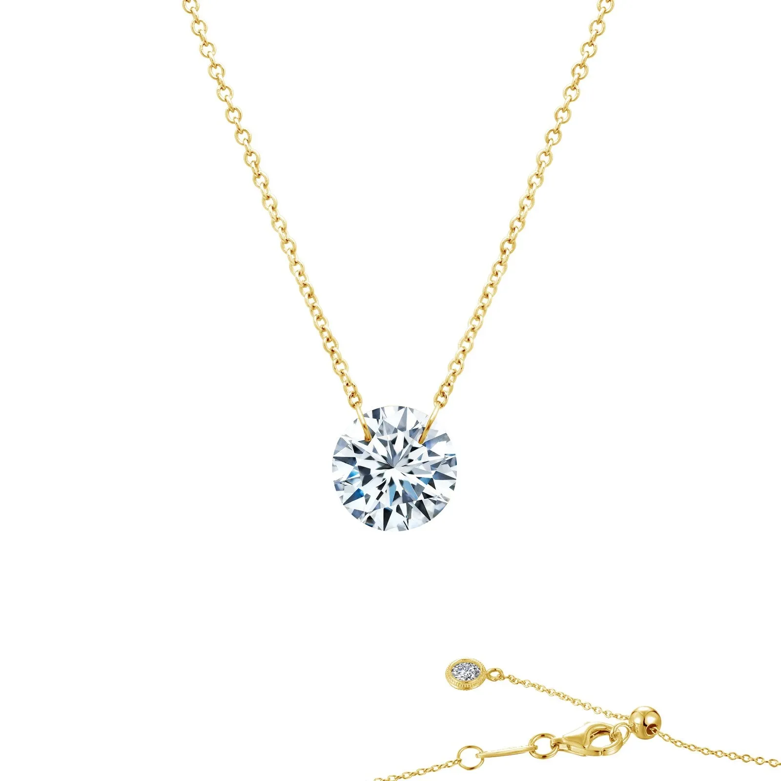 Lafonn Lassaire In Motion Round Diamond Necklace N0070CLG18