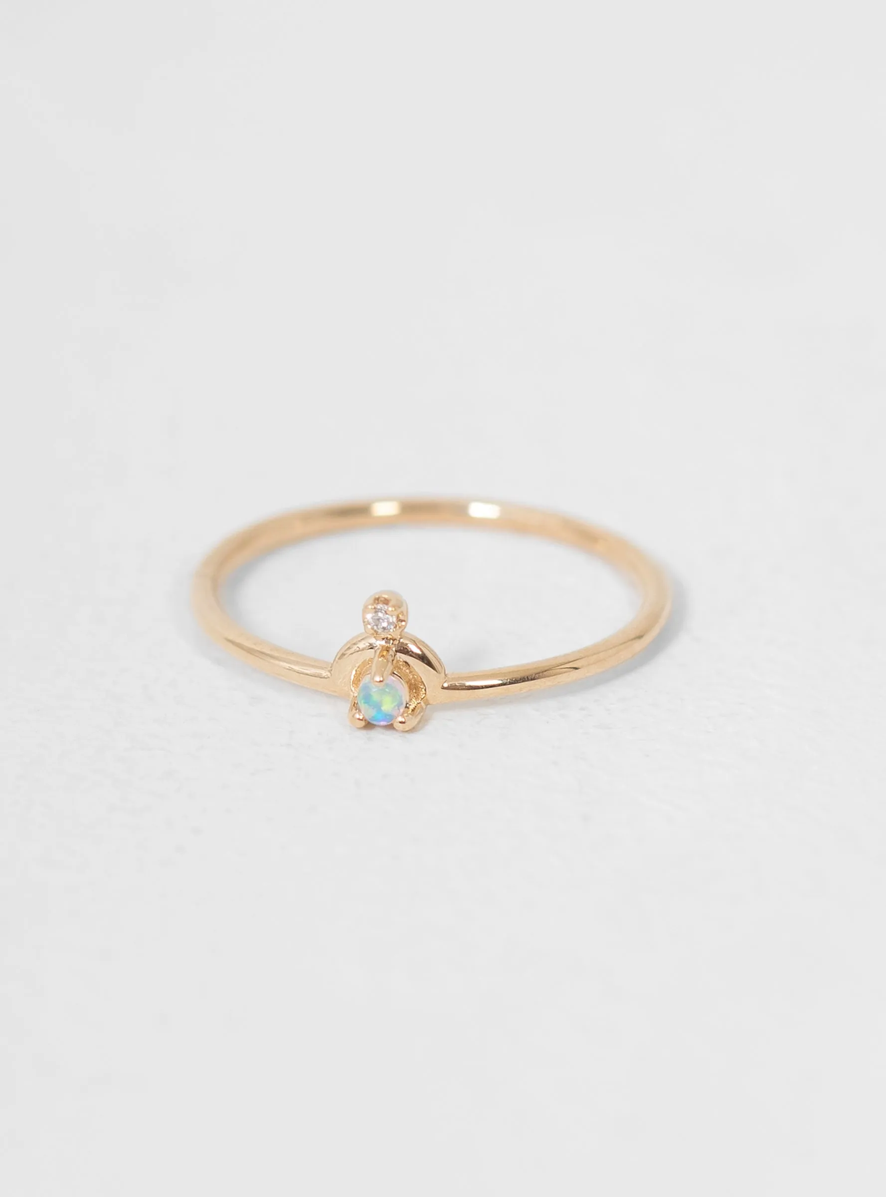 Mini Nestled Ring 10k Gold