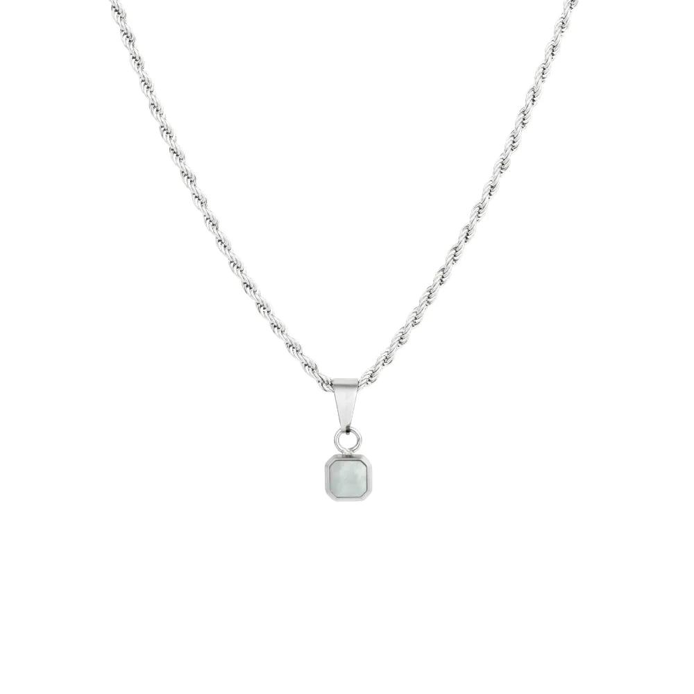 Mini Pearl Pendant - Silver