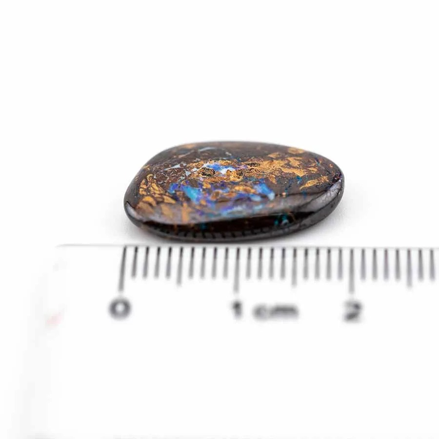 Natural Australian Boulder Opal Loose Gemstone Blue& Green& Purple