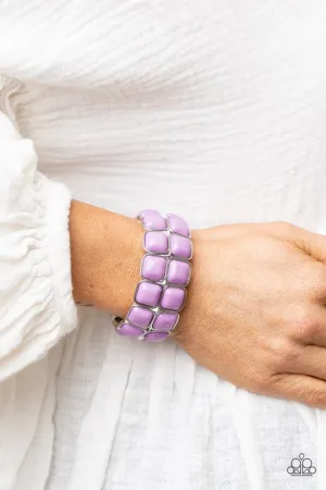 Paparazzi Bracelet ~ Double The DIVA-ttitude - Purple