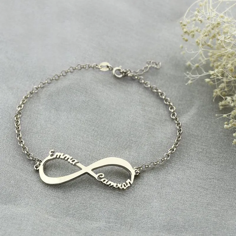 Personalize Your Names Infinity Bracelet