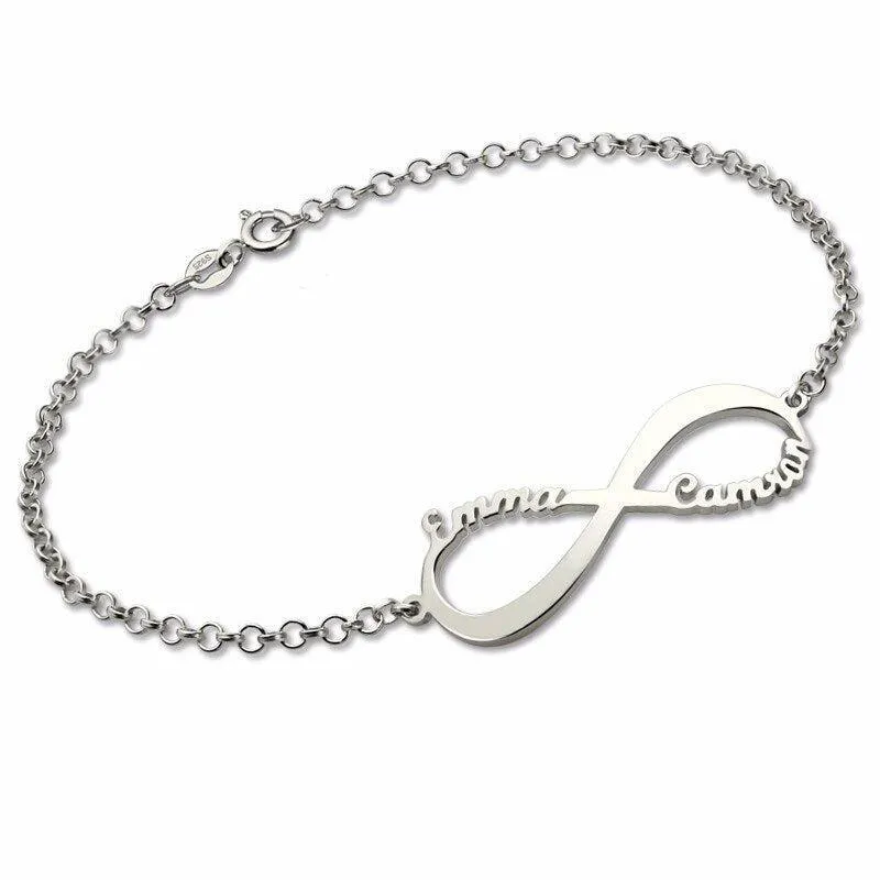 Personalize Your Names Infinity Bracelet