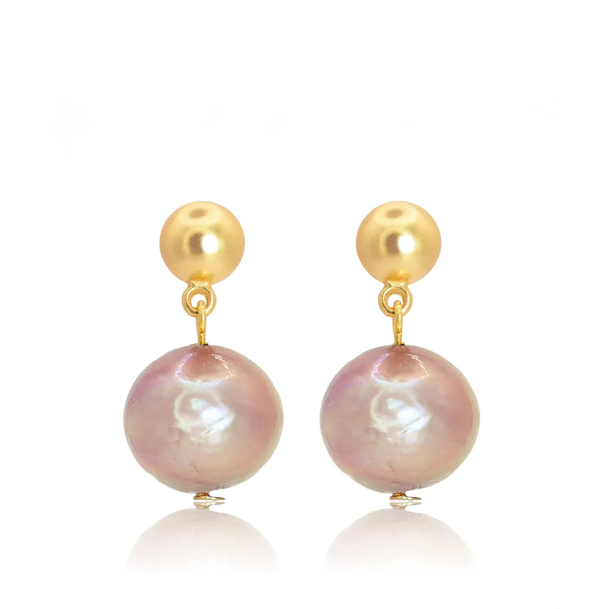 Pink Pearl Earrings