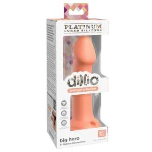 Pipedream Dillio Platinum Collection Big Hero 6 in. Silicone Dildo Peach