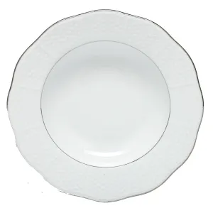 Platinum Edge Rim Soup Plate 8"d