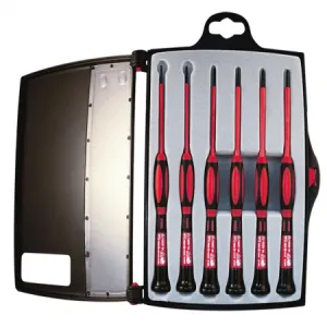 Platinum Tools 19110 - 1 KV Insulated Precision Screwdriver Set, 6 pc.