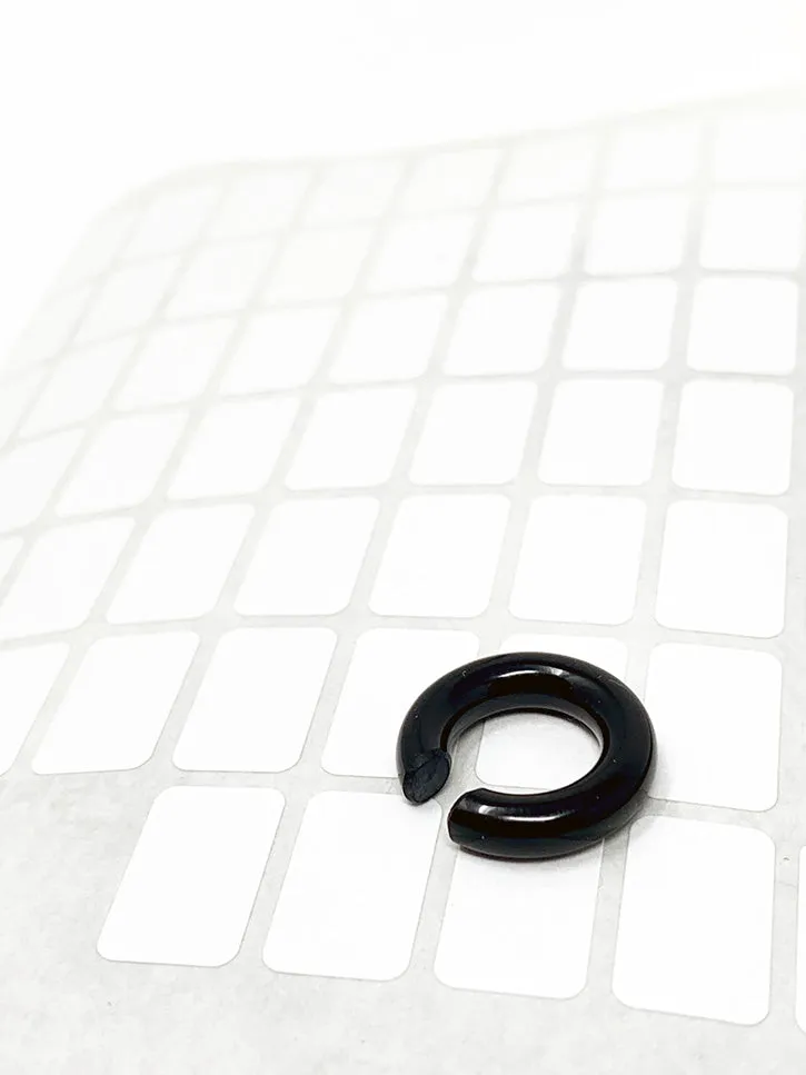 Saskia Diez Semiprecious No. 1 Small Earcuff, Onyx