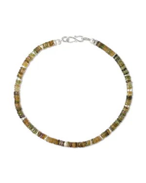 Silver Tourmaline Necklace (Amber)