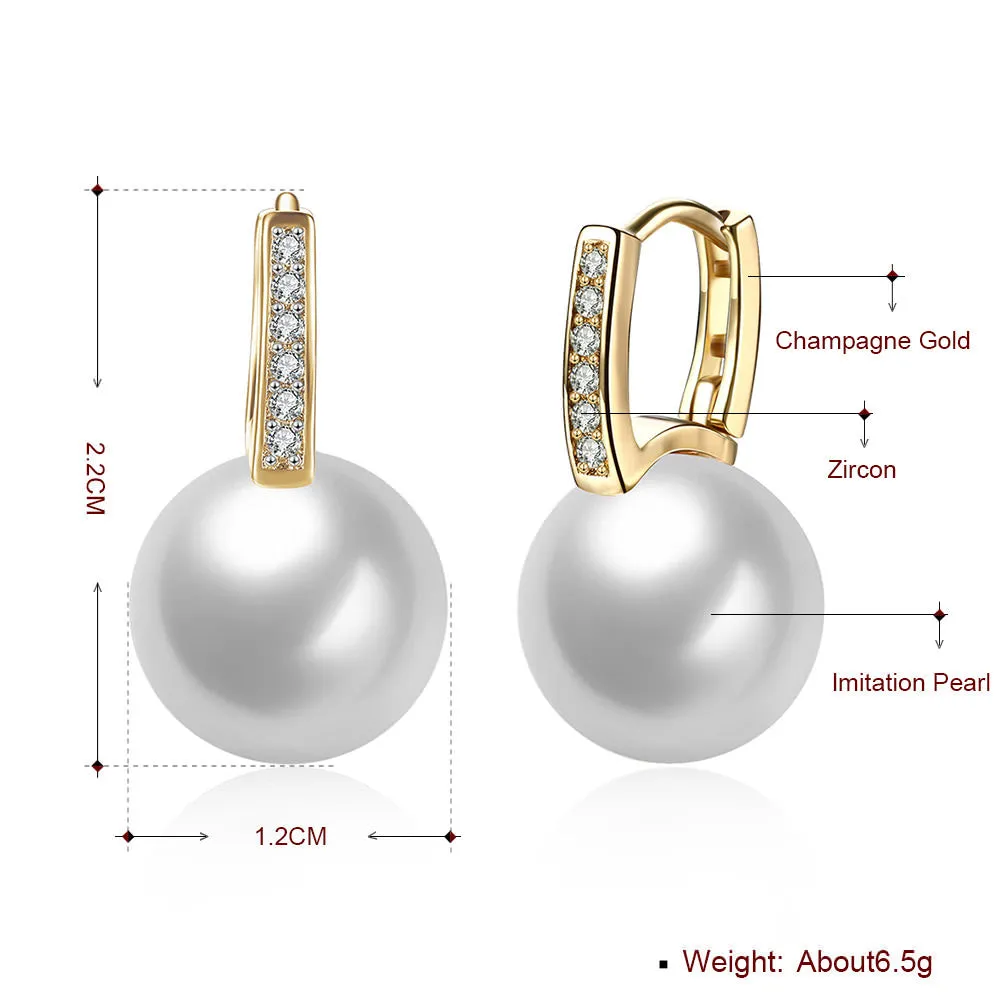 SKMEI LKN024 Pearl Earrings Drops for Ladies