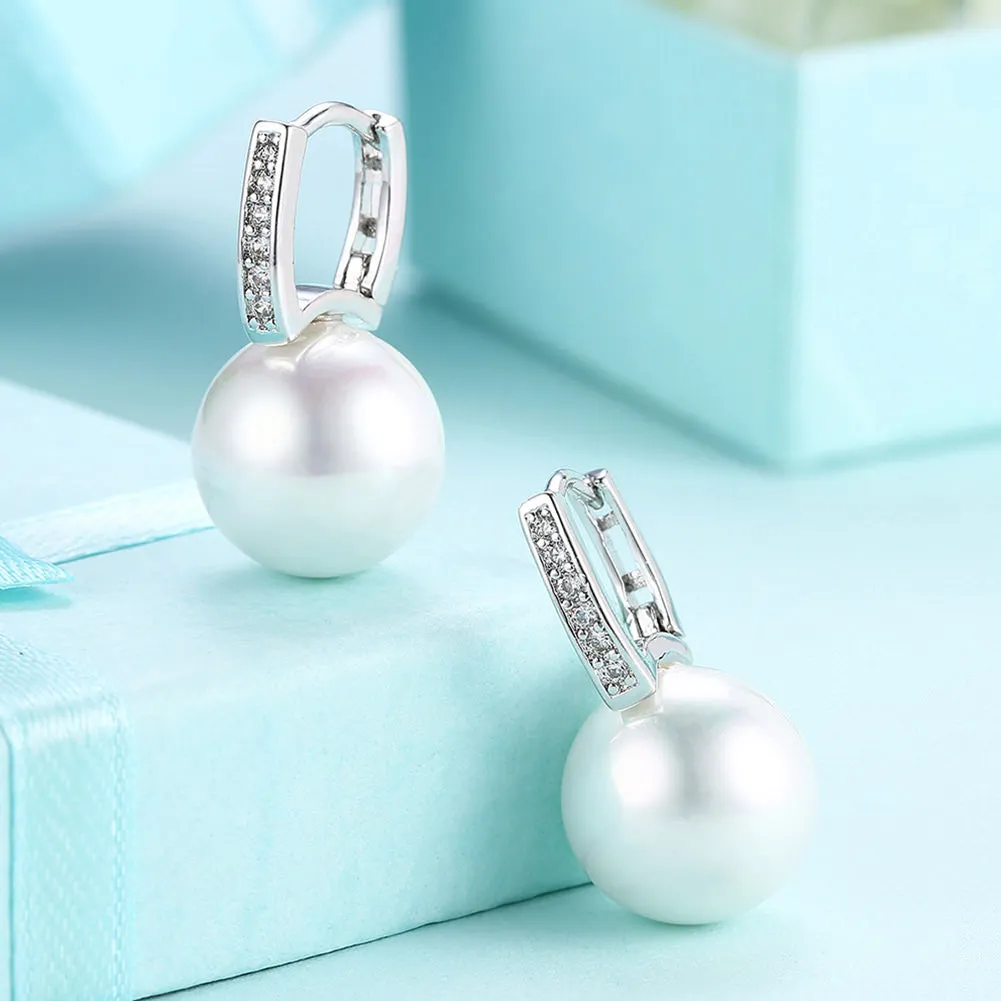 SKMEI LKN024 Pearl Earrings Drops for Ladies