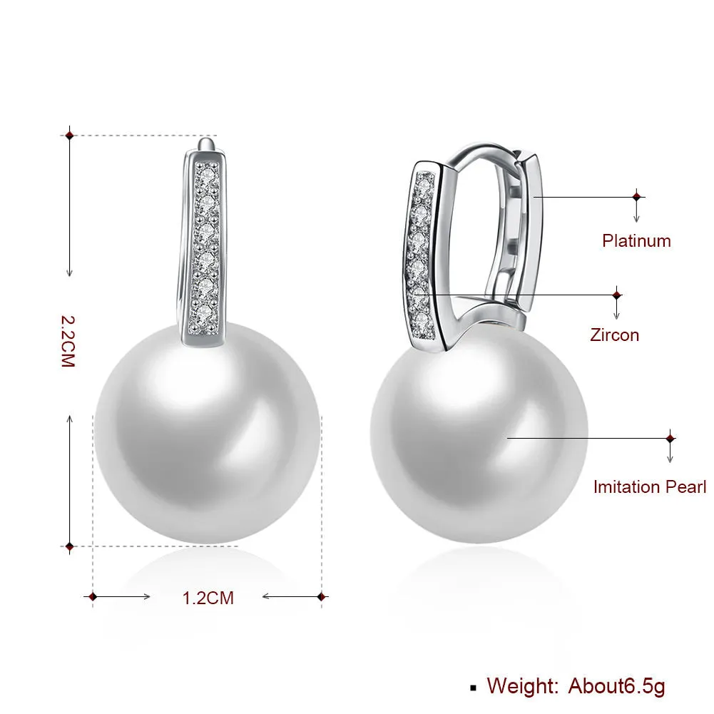 SKMEI LKN024 Pearl Earrings Drops for Ladies