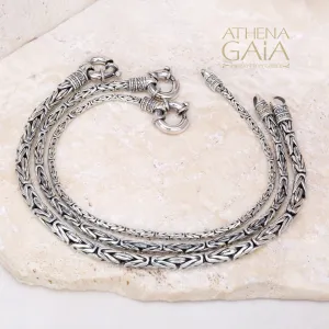 Sterling Silver Byzantine Bracelet