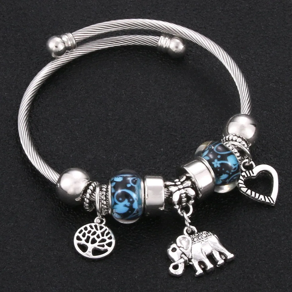 Tree of Life Lobster Buckle Bangles Bracelet