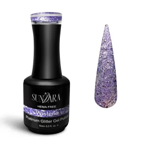 Wisteria- Platinum glitter gel polish